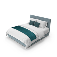 Simple Bed for Hotel Guest Room PNG & PSD Images