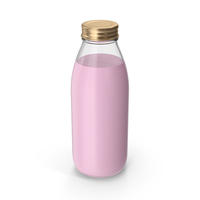Milk Bottle Pink PNG & PSD Images