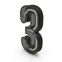 Neon Number 3 PNG & PSD Images