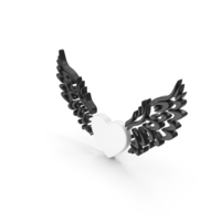 Heart Wings White PNG & PSD Images