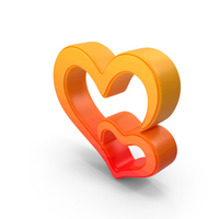 Frame Two Hearts Color PNG & PSD Images