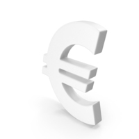 Euro Sign White PNG & PSD Images