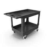 Clean Flat Shelf Utility Cart PNG & PSD Images