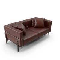 Ago Double Sofa Brown PNG & PSD Images