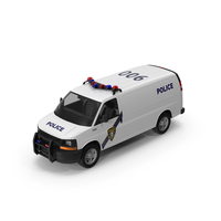 White Police Van PNG & PSD Images