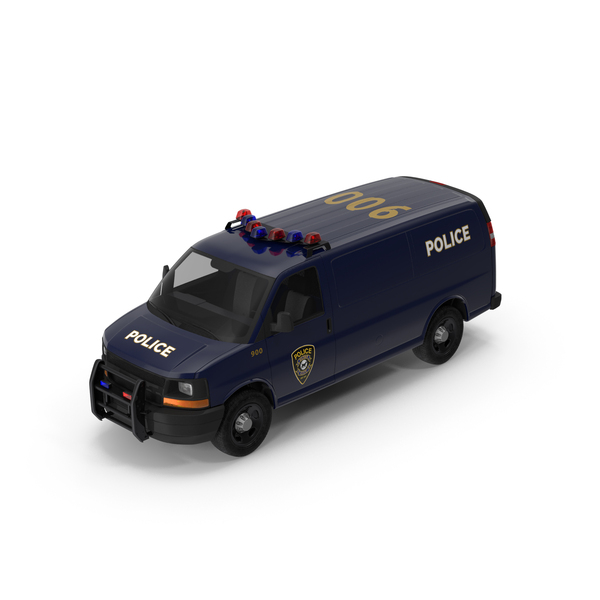 Blue Police Van PNG & PSD Images
