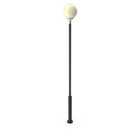 Street Lamp With One Shade PNG & PSD Images