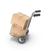 Cargo Boxes On A Cart PNG & PSD Images