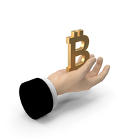 Bitcoin In Hand Symbol PNG & PSD Images