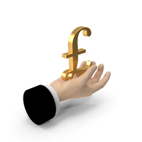 Pound Icon In Hand Symbol PNG & PSD Images