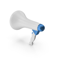 White Megaphone PNG & PSD Images