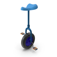 Blue One Tire Kids Unicycle PNG & PSD Images