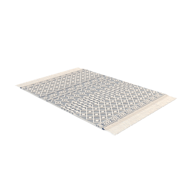 Blue Modern Wool Rug PNG & PSD Images
