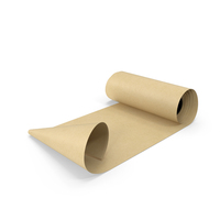 Roll of Kraft Paper Unfolded PNG & PSD Images