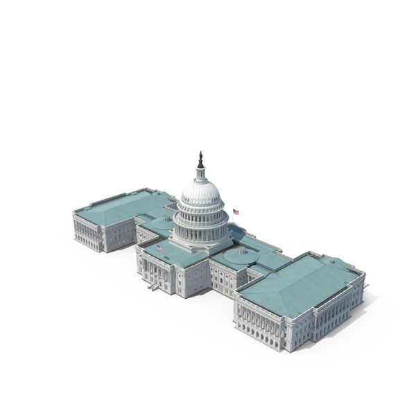 美国国会大厦大楼PNG和PSD图像