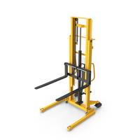 Clean Raised Straddle Forklift PNG & PSD Images