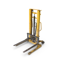 Dirty Lowered Straddle Forklift PNG & PSD Images