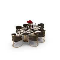 Dining Chair Set Classic Luxury PNG & PSD Images