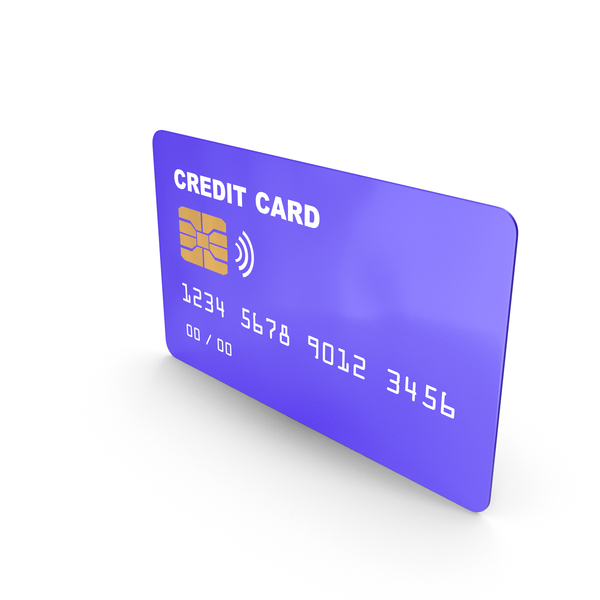 Cartoon Credit Card Blue PNG & PSD Images