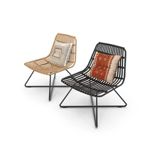 Costa Armchair With Poly Rattan PNG & PSD Images