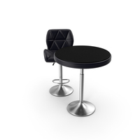 Bar Chair & Table PNG & PSD Images