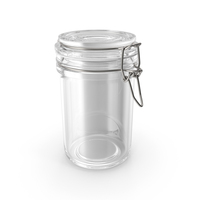 Glass Jar Large Round Empty Closed PNG & PSD Images