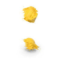 Yellow Splash Colon Symbol PNG & PSD Images