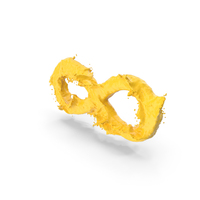 Yellow Splash Infinity Sign PNG & PSD Images
