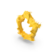 Yellow Splash Pentagon Shape PNG & PSD Images
