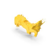 Yellow Splash Tilde Symbol PNG & PSD Images