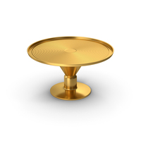 Golden Cake Stand PNG & PSD Images