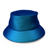 Bucket Hat Blue Silk PNG & PSD Images