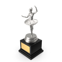 Silver Ballet Trophy PNG & PSD Images