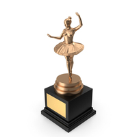 Bronze Ballet Trophy PNG & PSD Images