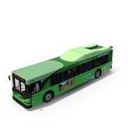 Gillig Low Floor Hybrid Bus Intercity Green Simple Interior PNG & PSD Images