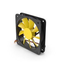 PC Fan Yellow PNG & PSD Images