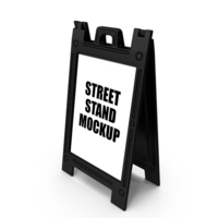 Black Street Stand PNG & PSD Images