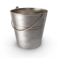Metal Bucket With Small Rust Spots PNG & PSD Images