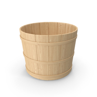 Unfinished Wooden Bucket PNG & PSD Images
