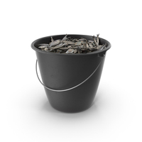 Plastic Bucket with Fish PNG & PSD Images