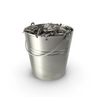 Metal Bucket With Fish PNG & PSD Images