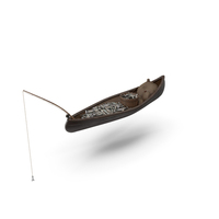 Small Wooden Fishing Boat Full With Fish PNG & PSD Images