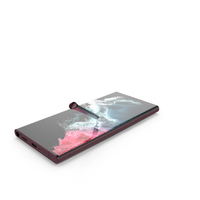 Samsung Galaxy S22 Ultra Burgundy PNG & PSD Images