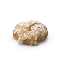Almond Croissant Round PNG & PSD Images