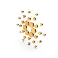 Gold Cardano Symbol PNG & PSD Images