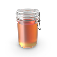 Large Round Closed Glass Jar With Honey PNG & PSD Images