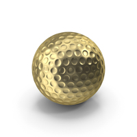 Gold Golf Ball PNG & PSD Images