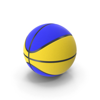 Blue Yellow Basketball Ball PNG & PSD Images