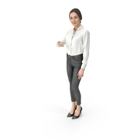 Young Businesswoman Gestures At Something PNG & PSD Images