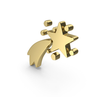 Gold Shooting Star PNG & PSD Images